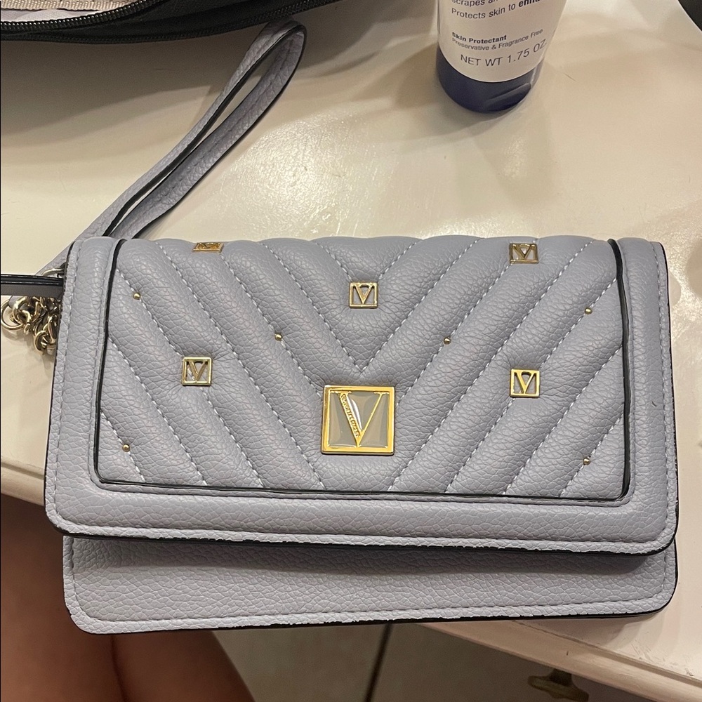 Elegant Bluish Gray Victoria Secret wallet pouch